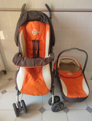 Conjunto cochecito,silla coche y capazo Peg Perego
