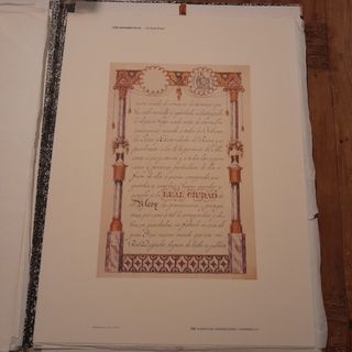 Reproducción Título Leal Ciudad Alcoy año 1844