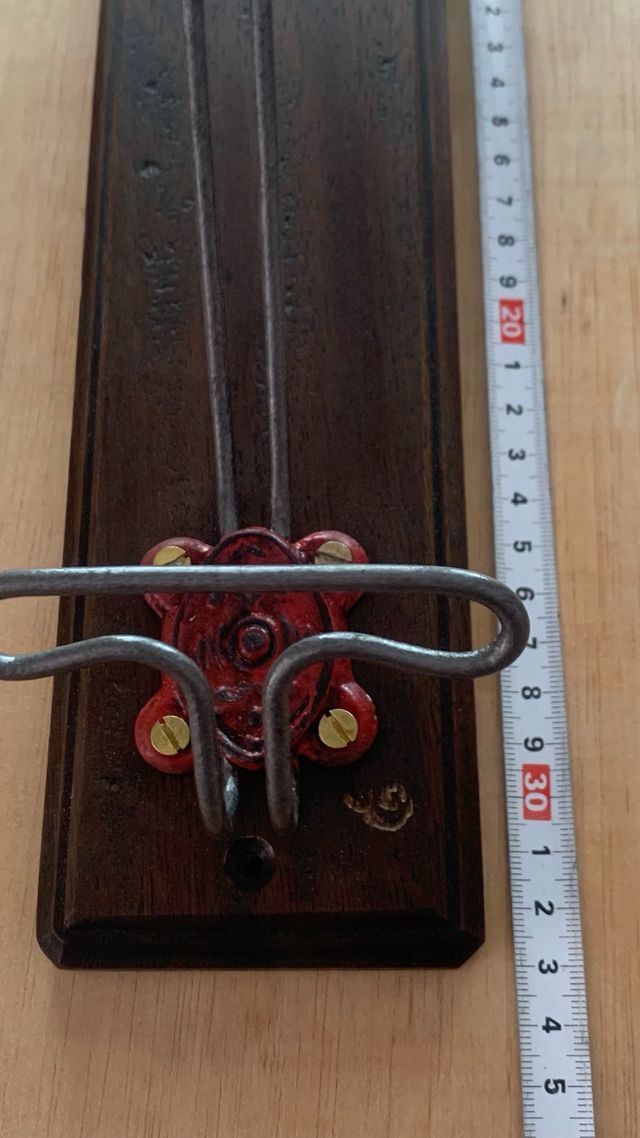 PERCHERO ANTIGUO CON LLAVERO DE PARED