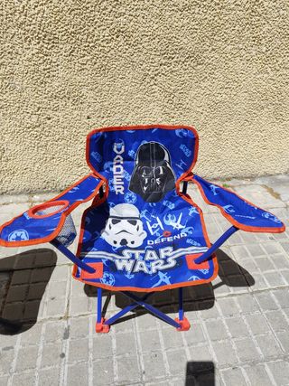 Taburete y silla plegables