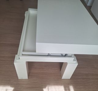 Tavolo in legno massello bianco