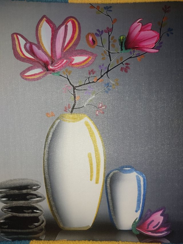 Rebaja Dúo lienzos vasijas originales