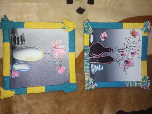 Rebaja Dúo lienzos vasijas originales