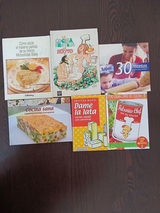 Lote de libros de cocina
