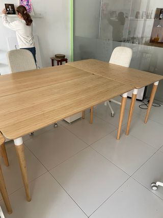 Patas mesa escritorio hilver ikea bambu