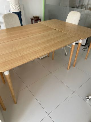 Patas mesa escritorio hilver ikea bambu