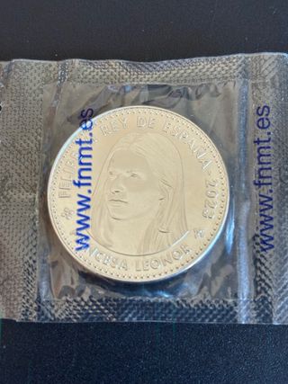 Moneda plata FNMT 2023.Princesa Leonor