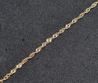  Cadena Singapour de oro 18k, 2.09gr, 40cms. 