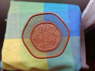 CAJA DE BAMBÚ HEXAGONAL