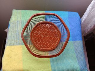 CAJA DE BAMBÚ HEXAGONAL