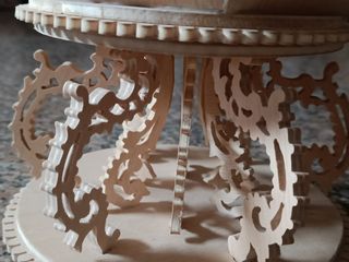 Frutero florero madera hecho a mano