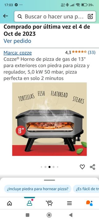 Forno per pizza a gas