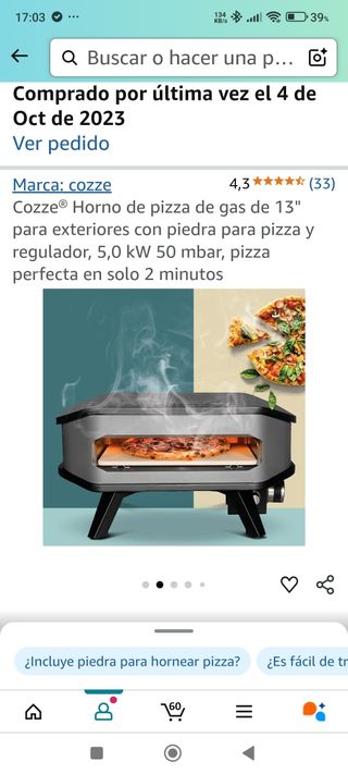 Forno per pizza a gas