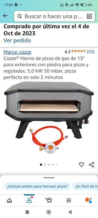 Forno per pizza a gas