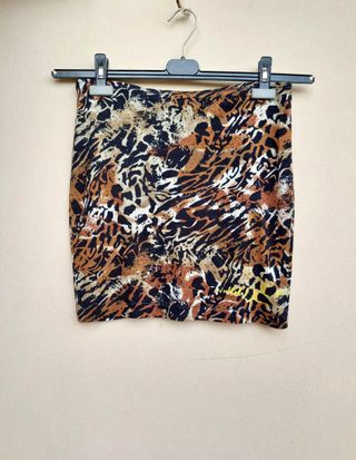 Gonna vintage taglia M leopardato maculato