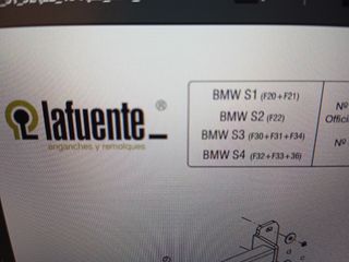 Identificación / placa enganche Lafuente Tipo: EE0