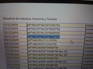 Identificación / placa enganche Lafuente Tipo: EE0