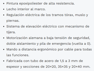 Cama articulada VITALIFT Gerialine con elevación