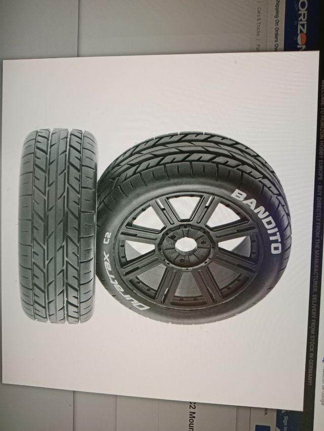 Ruedas 1/8 duratrax buggy c2 hex17mm dtxc3655