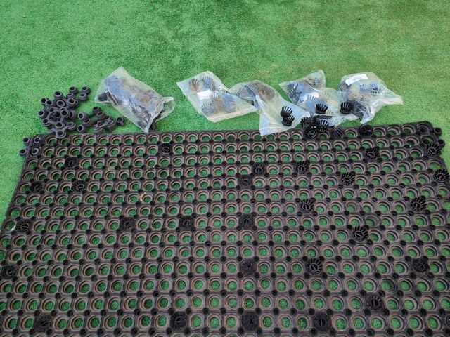 Alfombra de Caucho  Para Exterior y Etc, 16 Piezas