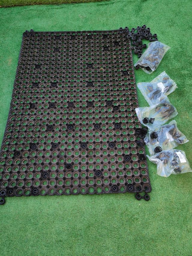 Alfombra de Caucho  Para Exterior y Etc, 16 Piezas