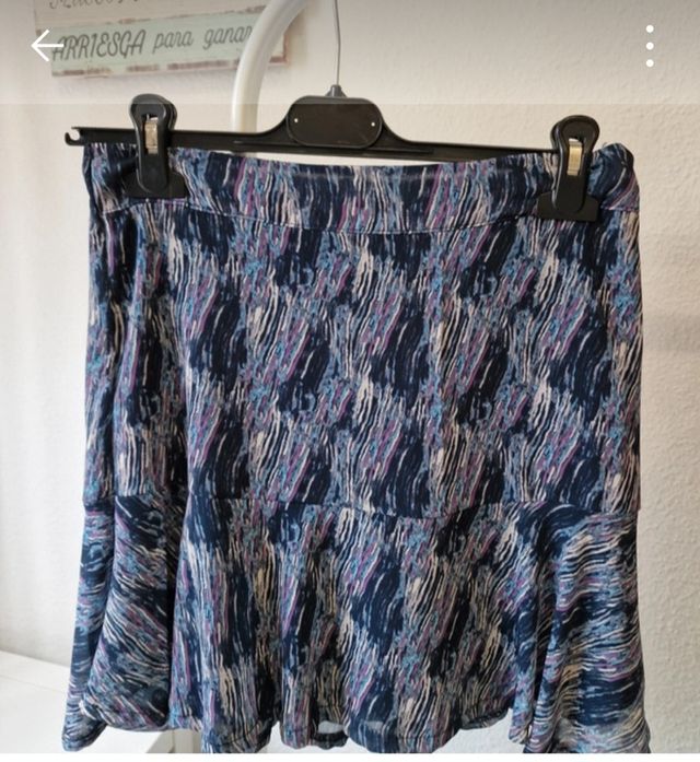 Minifalda en tonos azules