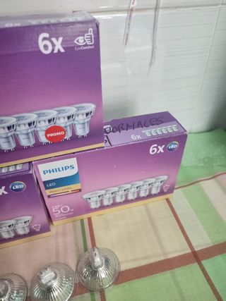 Bombilla led 4,6w tres caja cada una uni