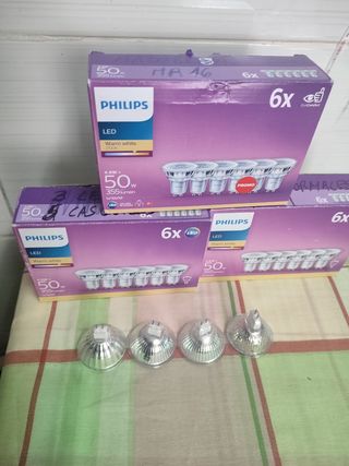 Bombilla led 4,6w tres caja cada una uni