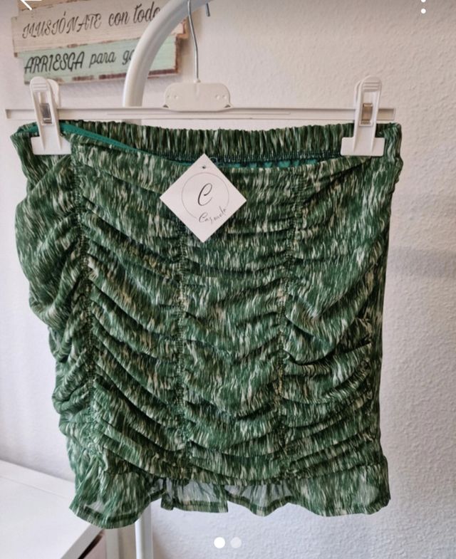 Minifalda fruncida
