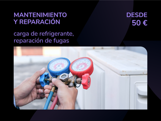 Instalación de aire acondicionado, mantenimiento