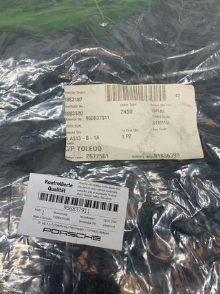 JUNTA SELLO GOMA DE PUERTA PORSCHE MACAN