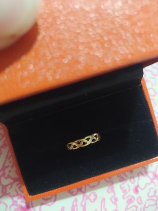 Anillo entrelazado oro 18k 