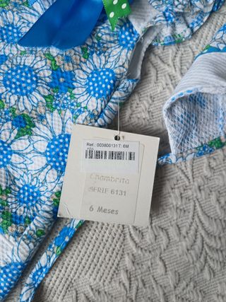 Conjunto Vestido capota y braga