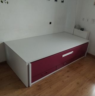 Cama nido doble con cajones