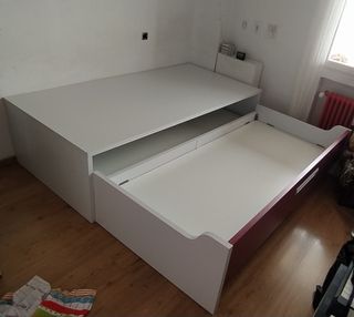 Cama nido doble con cajones