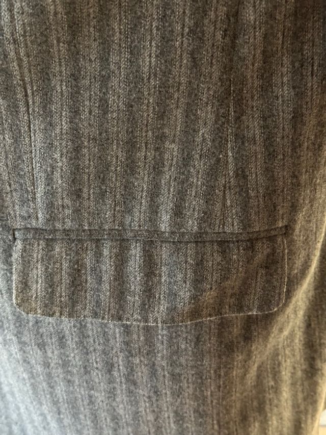 Giacca a righe verticali grigie Tagli 54.