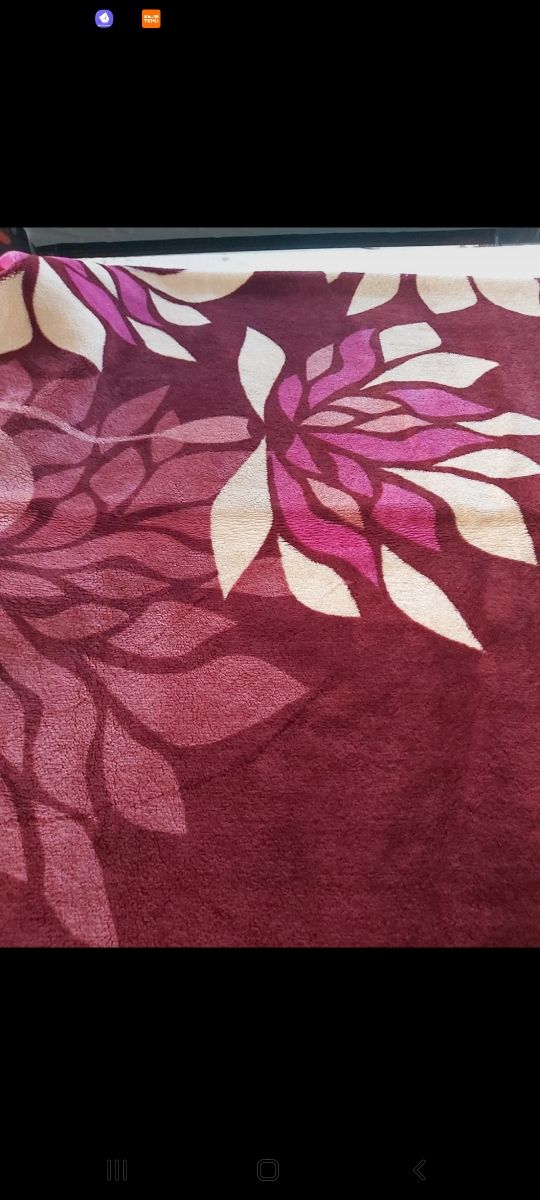 Manta de 2,50x2,20 granate suave