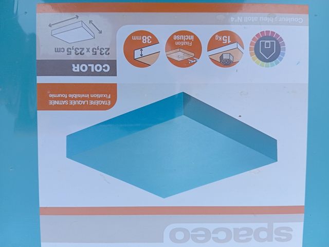 Estante con fijación invisible