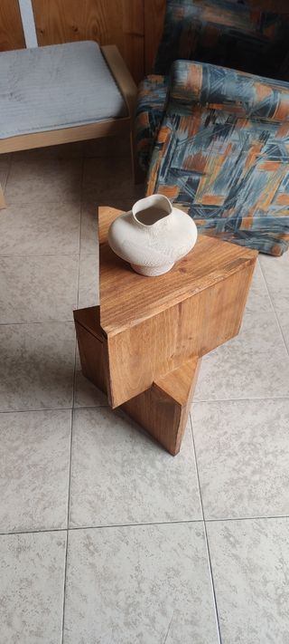 Mesa decorativa pedestal para decoración