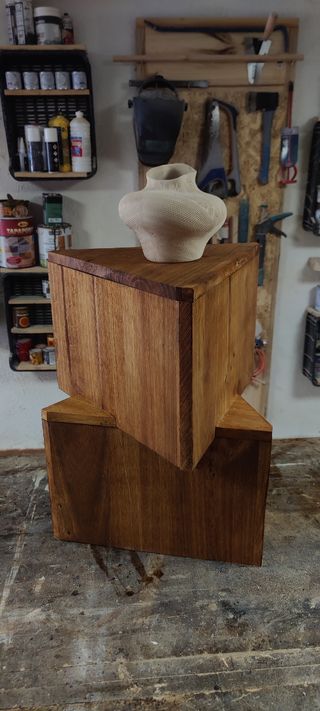 Mesa decorativa pedestal para decoración