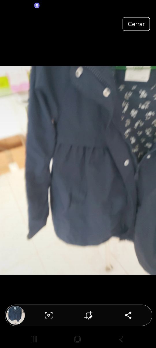 Gabardina niña talla 14años