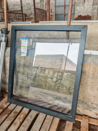 3 fijos aluminio negro forja