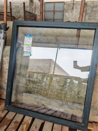 3 fijos aluminio negro forja