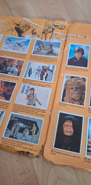 Libro de cromos El Retorno del Jedi año 1983