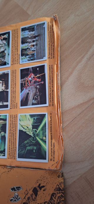 Libro de cromos El Retorno del Jedi año 1983