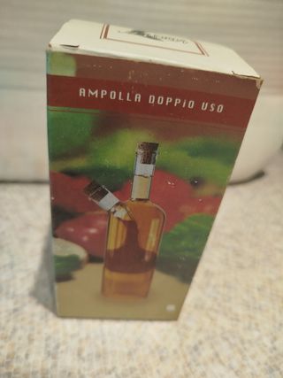 Ampolla in vetro doppio uso vintage