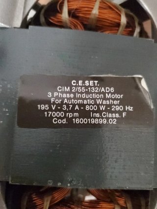 Motor lavadora beko
