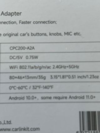 Adaptador de coche inalambrico