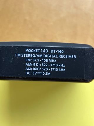 Radio de bolsillo Sangean