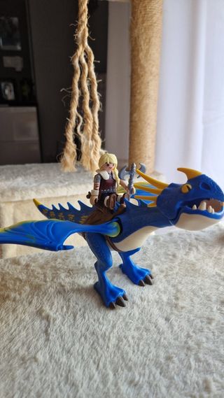 Dragón Playmovil azul y accesorios